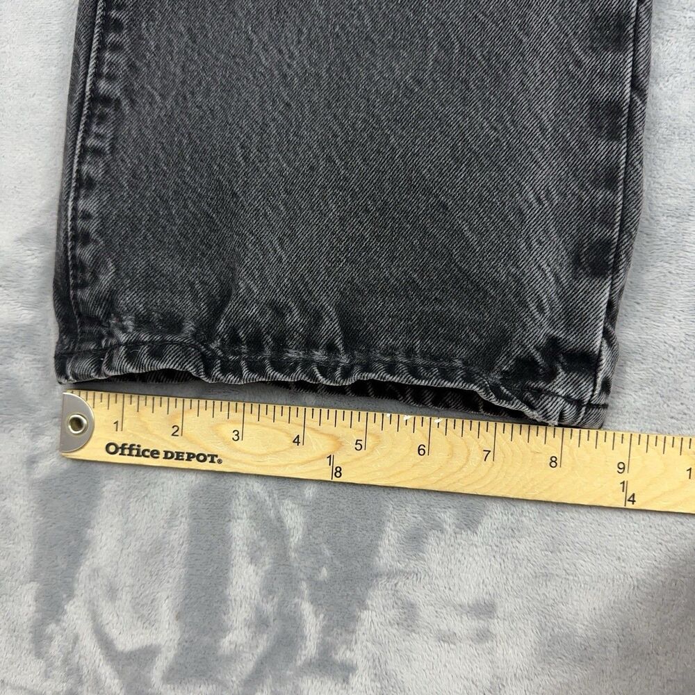 Gap 90's Loose Jeans Mens Size 30x32 Fits 29x30 Black Button Fly Grunge Denim - Picture 11 of 11